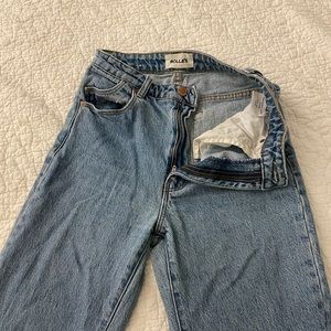 Rollas high rise east coast crop flare jeans